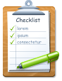 Checklist lorem ipsum consectetur